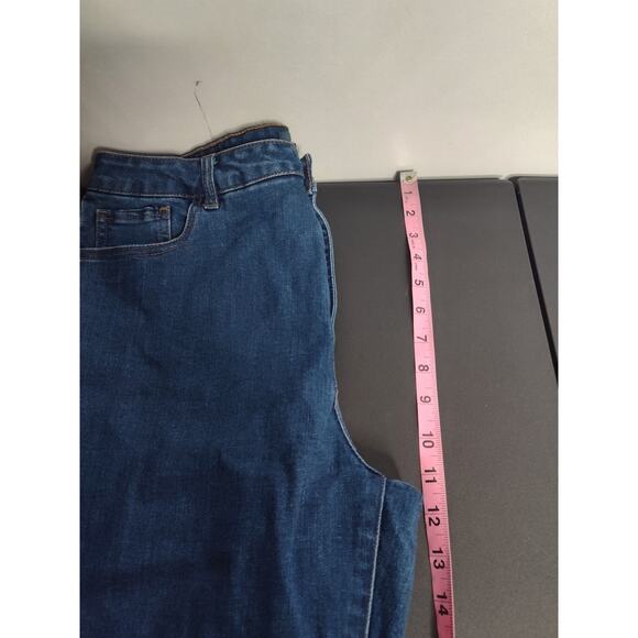 Modcloth Daisies on the Prairie Embroidered Flare Jeans 16 cottage boho - Picture 7 of 8